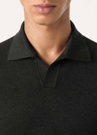 Camisa polo sem botões