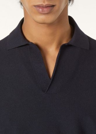 Camisa polo sem botões