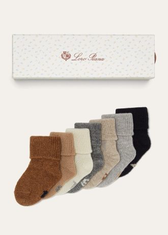 Conjunto de meias semanais para bebês